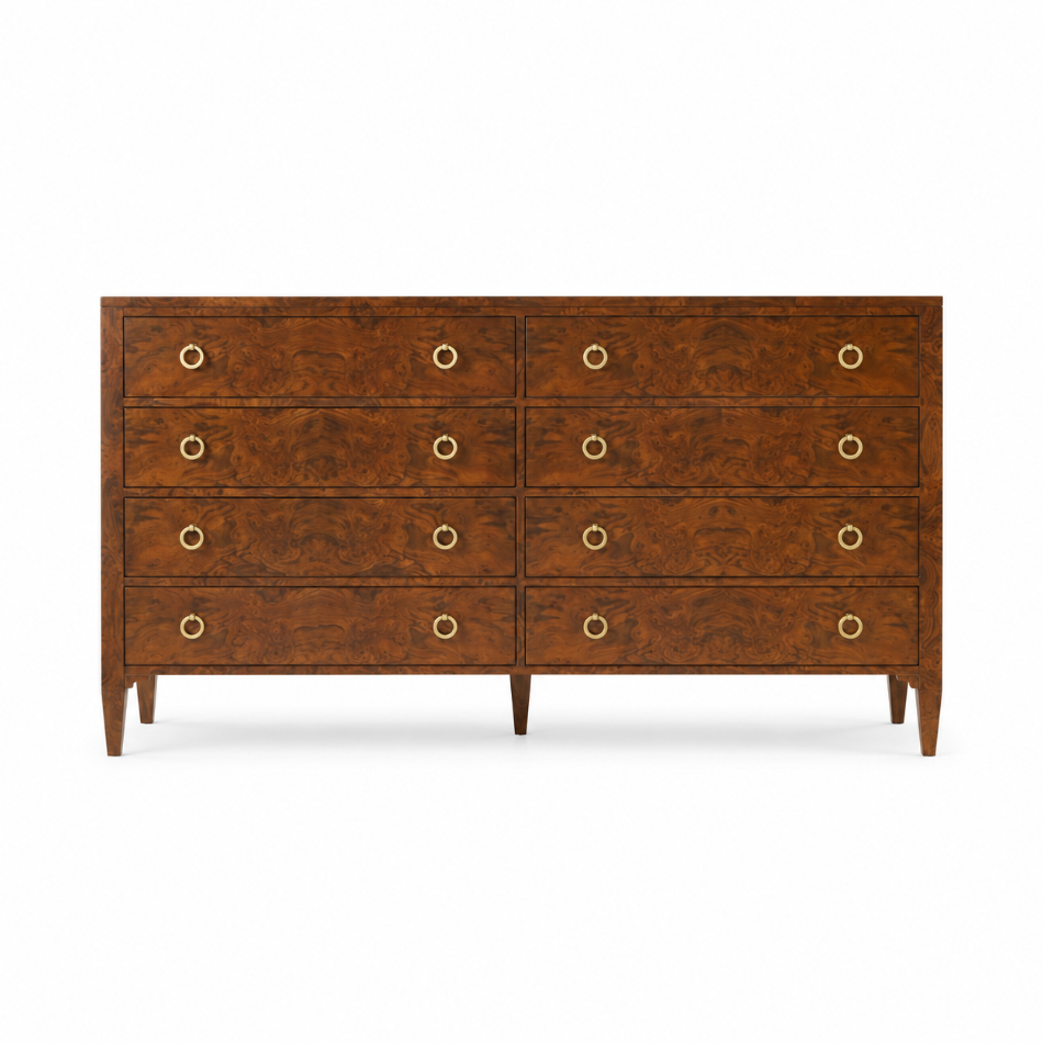 WALNUT BURL DRESSER